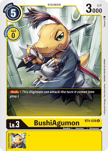 BushiAgumon [BT4-038] [Great Legend] | Total Play