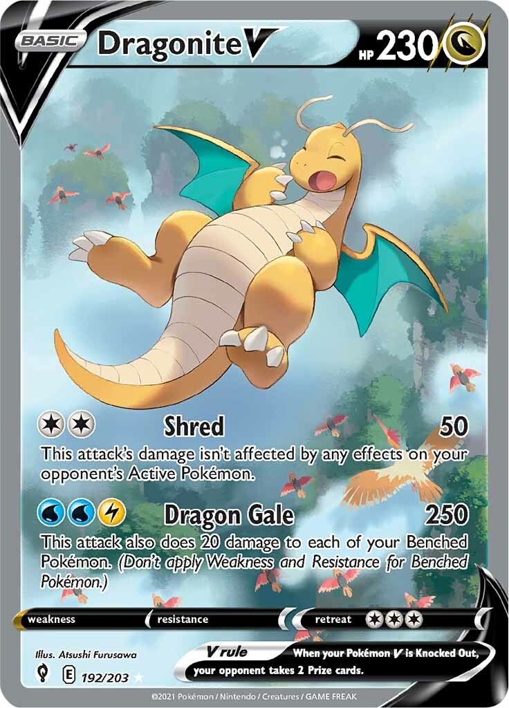 Dragonite V (192/203) [Sword & Shield: Evolving Skies] | Total Play