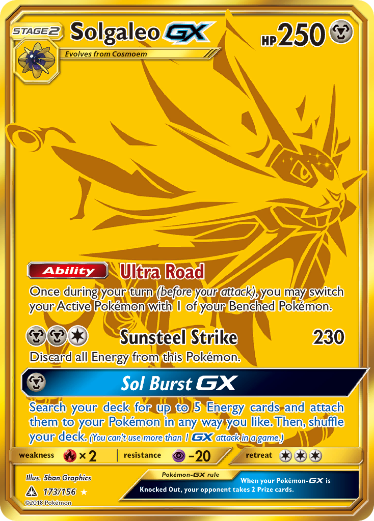 Solgaleo GX (173/156) [Sun & Moon: Ultra Prism] | Total Play