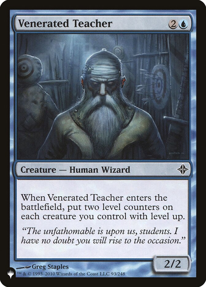 Venerated Teacher [The List] | Total Play