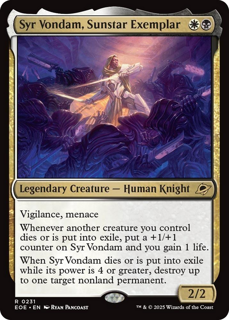 Syr Vondam, Sunstar Exemplar [Edge of Eternities] | Total Play