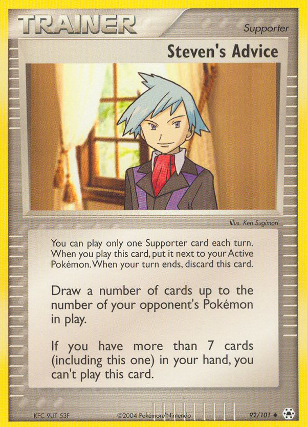 Steven's Advice (92/101) [EX: Hidden Legends] | Total Play