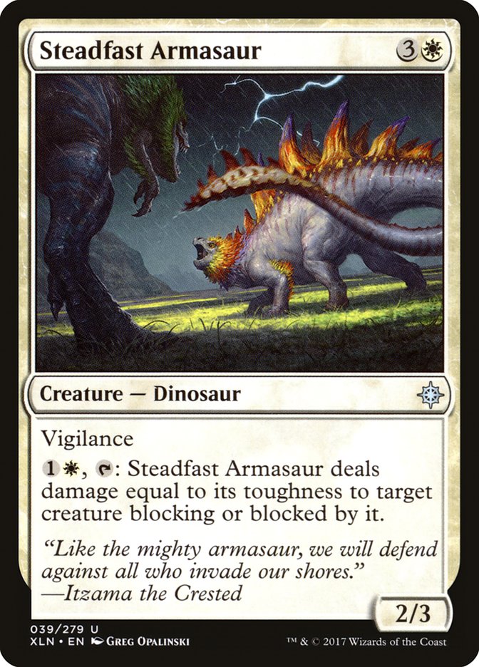 Steadfast Armasaur [Ixalan] | Total Play