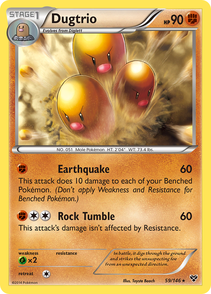 Dugtrio (59/146) [XY: Base Set] | Total Play