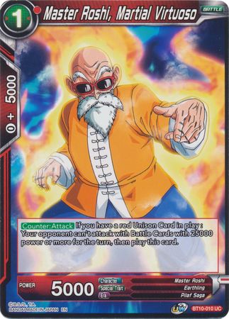 Master Roshi, Martial Virtuoso (BT10-010) [Rise of the Unison Warrior 2nd Edition] | Total Play