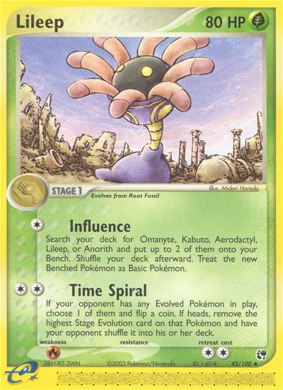 Lileep (42/100) [EX: Sandstorm] | Total Play