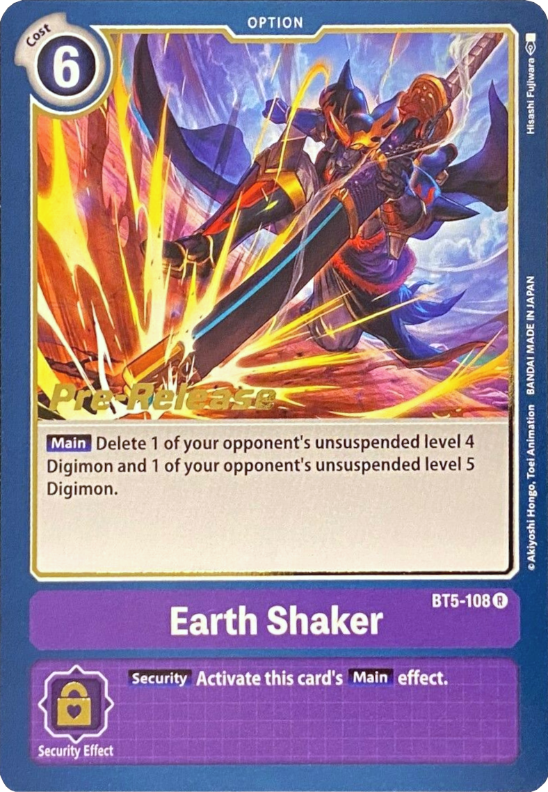 Earth Shaker [BT5-108] [Battle of Omni Pre-Release Promos] | Total Play