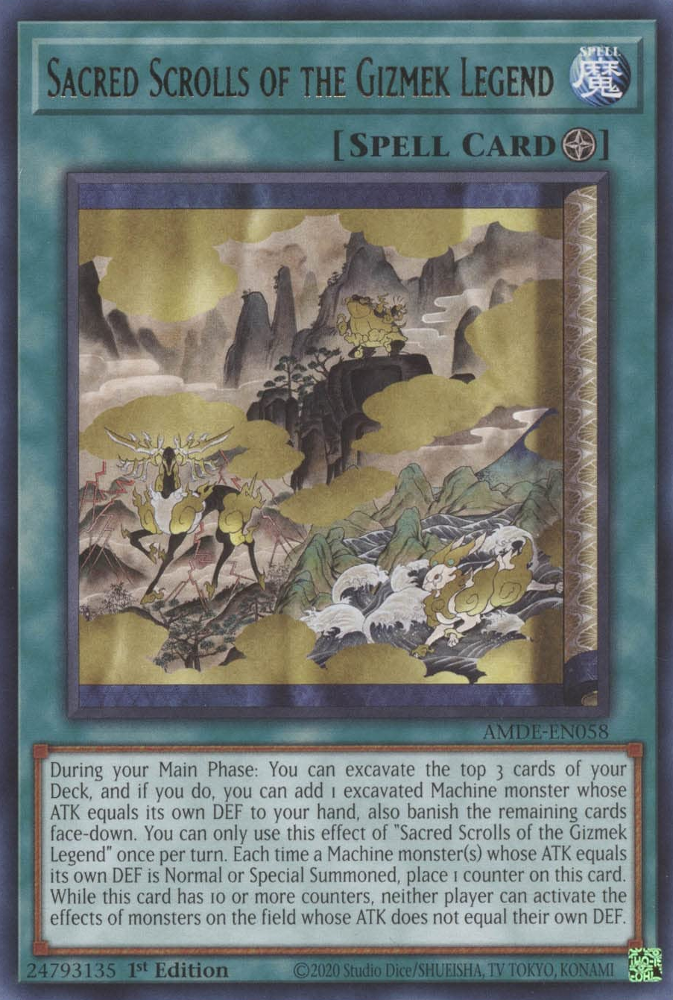 Sacred Scrolls of the Gizmek Legend [AMDE-EN058] Rare | Total Play