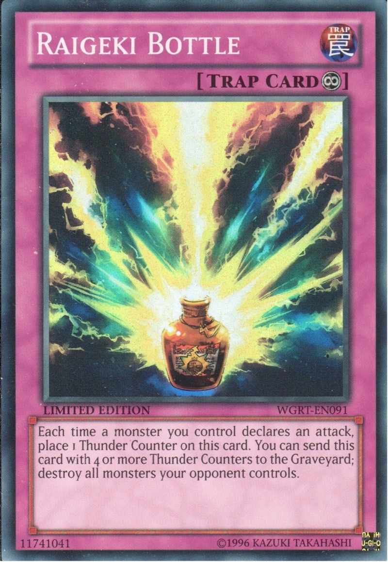 Raigeki Bottle [WGRT-EN091] Super Rare | Total Play