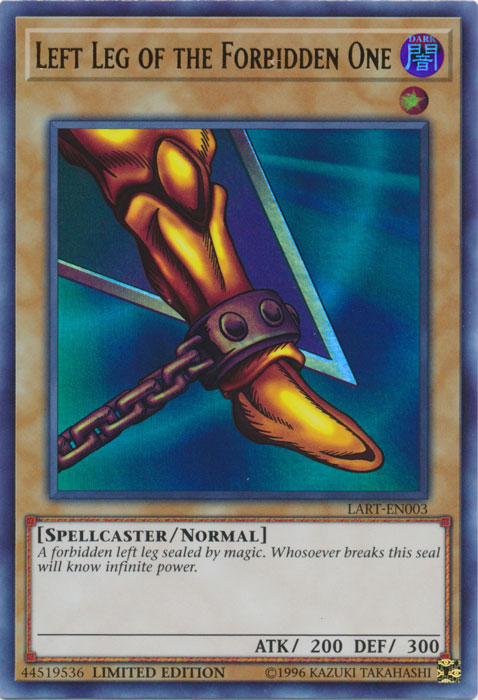 Left Leg of the Forbidden One [LART-EN003] Ultra Rare | Total Play