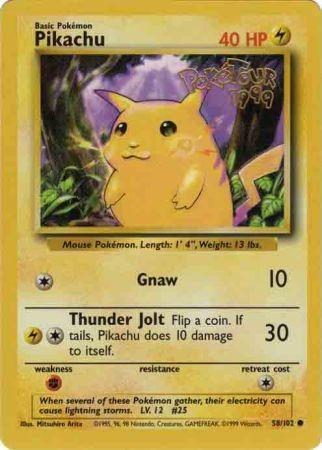 Pikachu (58/102) (PokeTour 1999 Promo) [Miscellaneous Cards] | Total Play