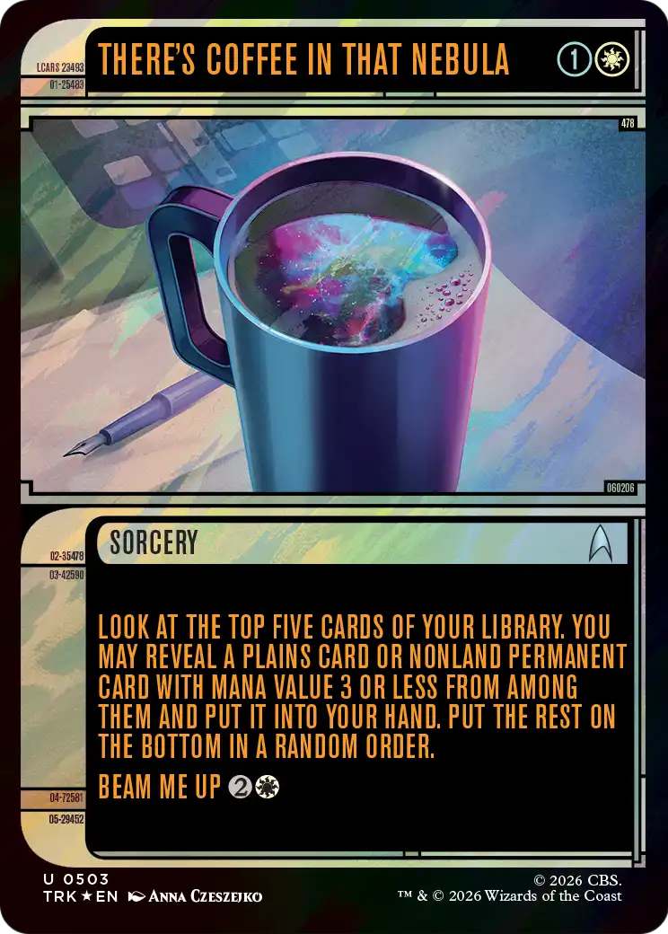 There's Coffee in that Nebula (Showcase) (Surge Foil) [Star Trek] | Total Play