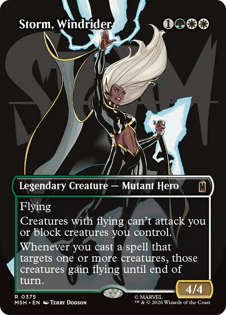 Storm, Windrider (Borderless) [Marvel Super Heroes] | Total Play