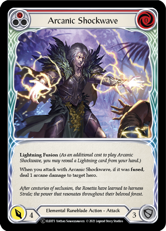 Arcanic Shockwave (Red) [U-ELE073] (Tales of Aria Unlimited)  Unlimited Normal | Total Play