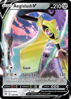 Aegislash V (126/185) [Sword & Shield: Vivid Voltage] | Total Play