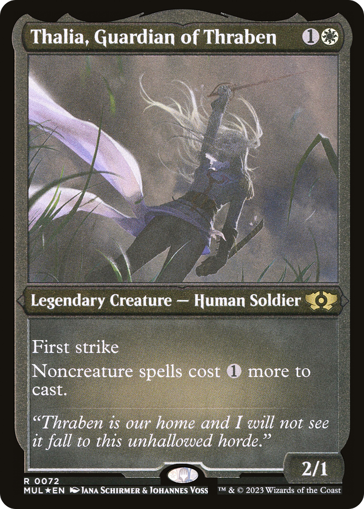 Thalia, Guardian of Thraben (Foil Etched) [Multiverse Legends] | Total Play