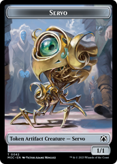 Feather // Servo Double-Sided Token [March of the Machine Commander Tokens] | Total Play