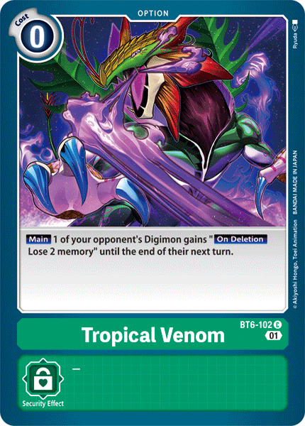 Tropical Venom [BT6-102] [Double Diamond] | Total Play