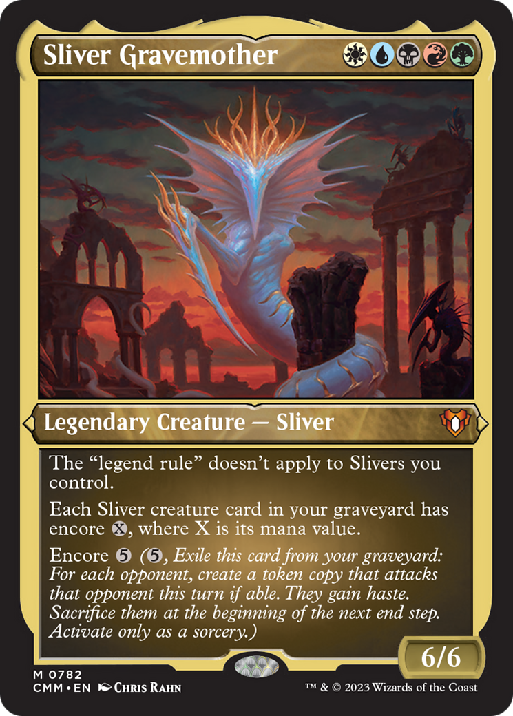 Sliver Gravemother (Display Commander) (Foil Etched) [Commander Masters] | Total Play