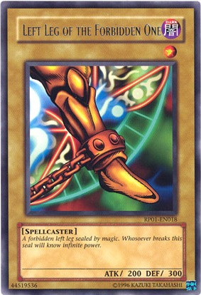 Left Leg of the Forbidden One [RP01-EN018] Rare | Total Play