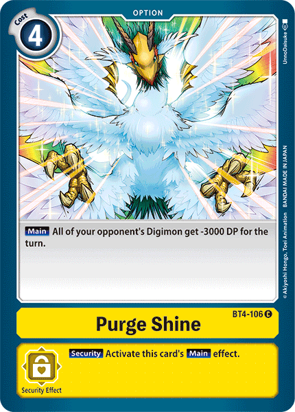 Purge Shine [BT4-106] [Great Legend] | Total Play