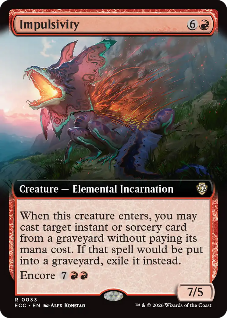 Impulsivity (Extended Art) [Lorwyn Eclipsed Commander] | Total Play