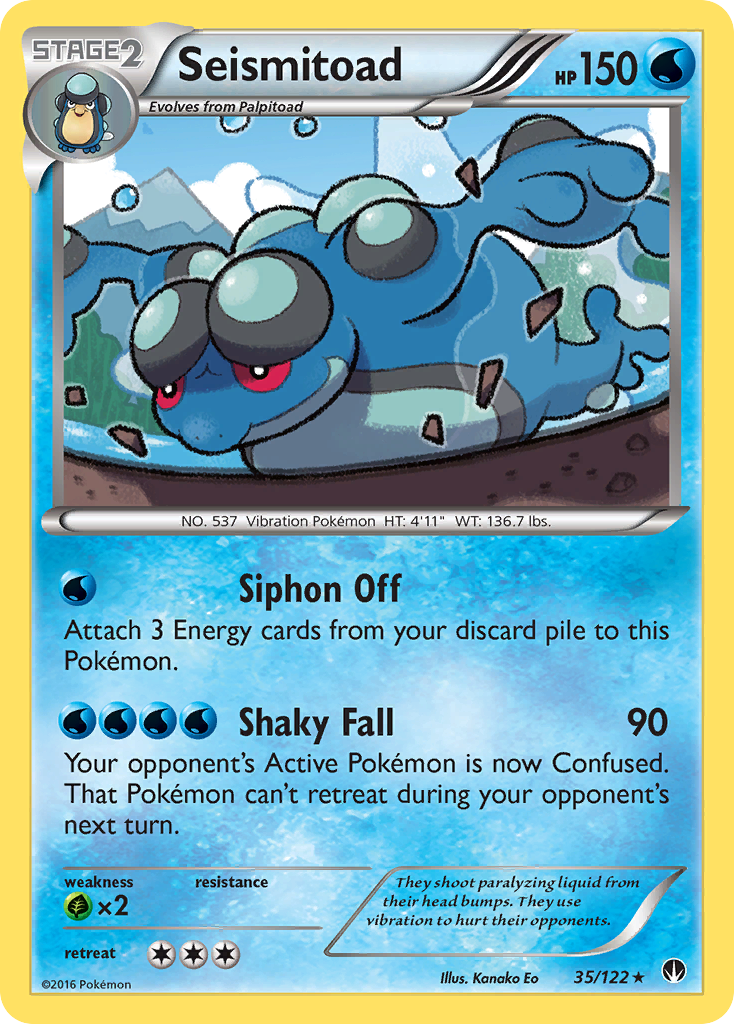 Seismitoad (35/122) [XY: BREAKpoint] | Total Play