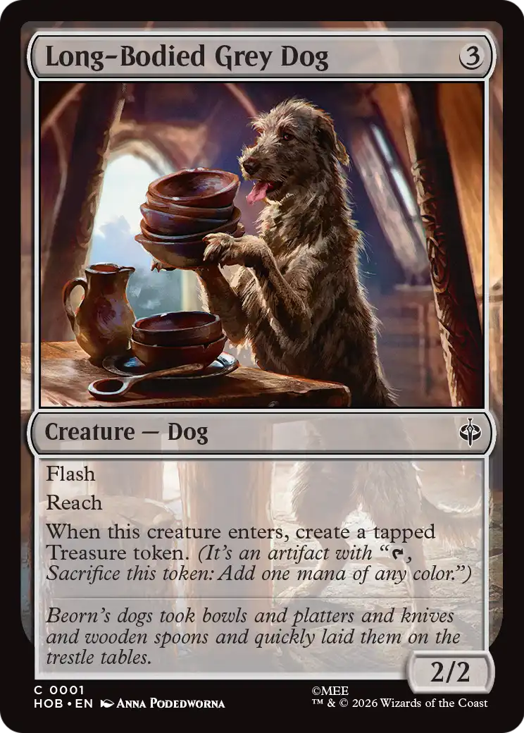 Long-Bodied Grey Dog [The Hobbit] | Total Play