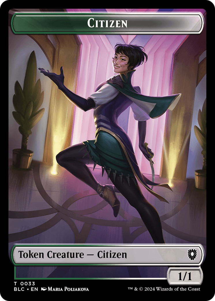 Soldier // Citizen Double-Sided Token [Bloomburrow Commander Tokens] | Total Play