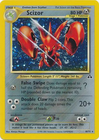 Scizor (10/75) [Neo Discovery Unlimited] | Total Play
