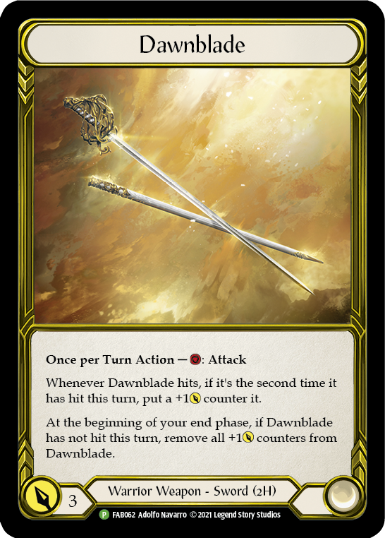 Dawnblade (Golden) [FAB062] (Promo)  Cold Foil | Total Play