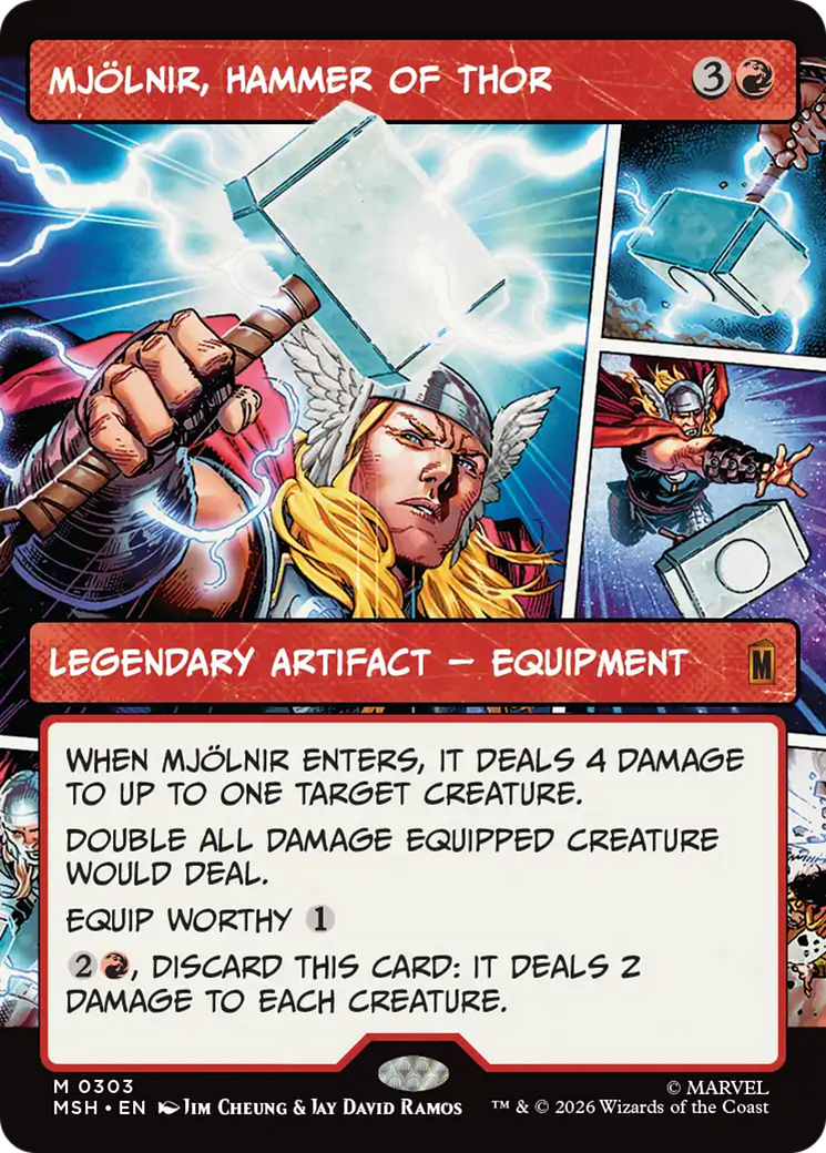 Mjolnir, Hammer of Thor (Borderless) (0303) [Marvel Super Heroes] | Total Play