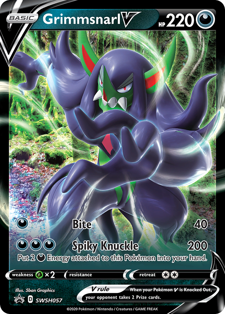 Grimmsnarl V (SWSH057) (Jumbo Card) [Sword & Shield: Black Star Promos] | Total Play