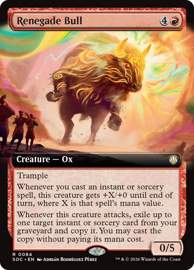 Renegade Bull (Extended Art) [Secrets of Strixhaven Commander] | Total Play