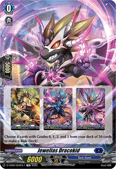 Jewelias Dracokid (Tutorial Card) (D-TD02/004EN-T) [Michiru Hazama -Demonic Jewel Dragon of the Four Flames-] | Total Play