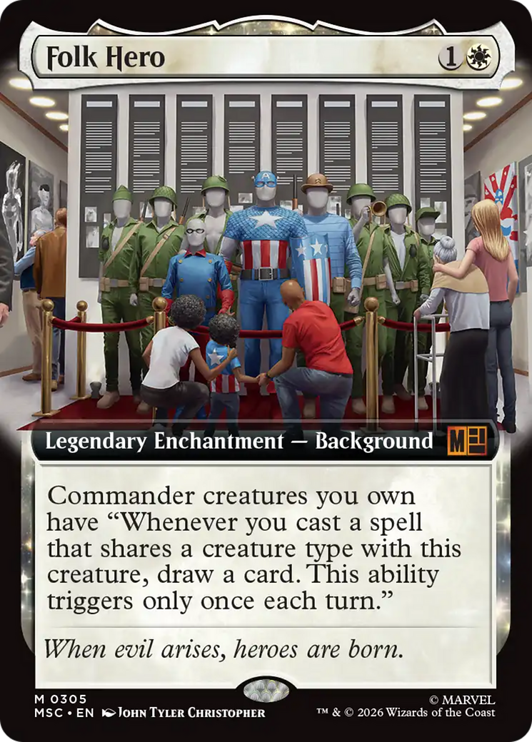 Folk Hero (Extended Art) [Marvel Super Heroes Commander] | Total Play