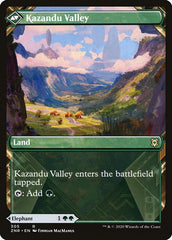 Kazandu Mammoth // Kazandu Valley (Showcase) [Zendikar Rising] | Total Play