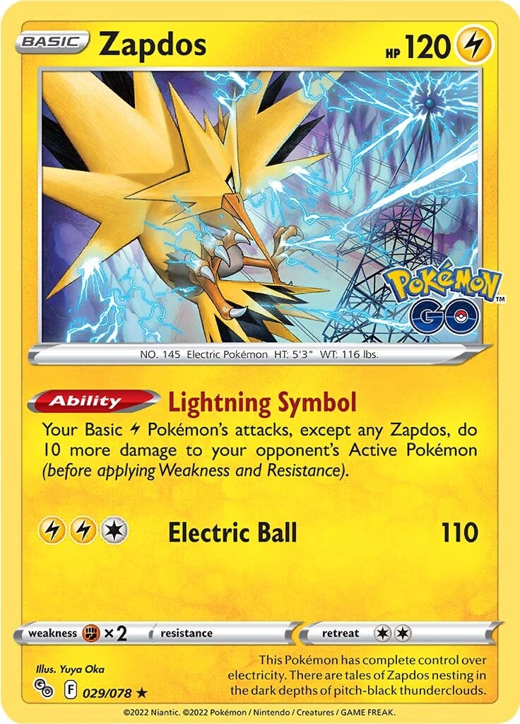 Zapdos (029/078) [Pokémon GO] | Total Play