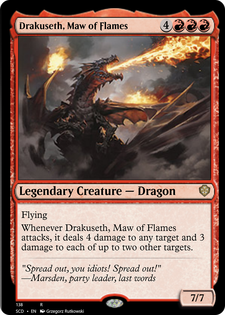 Drakuseth, Maw of Flames [Starter Commander Decks] | Total Play