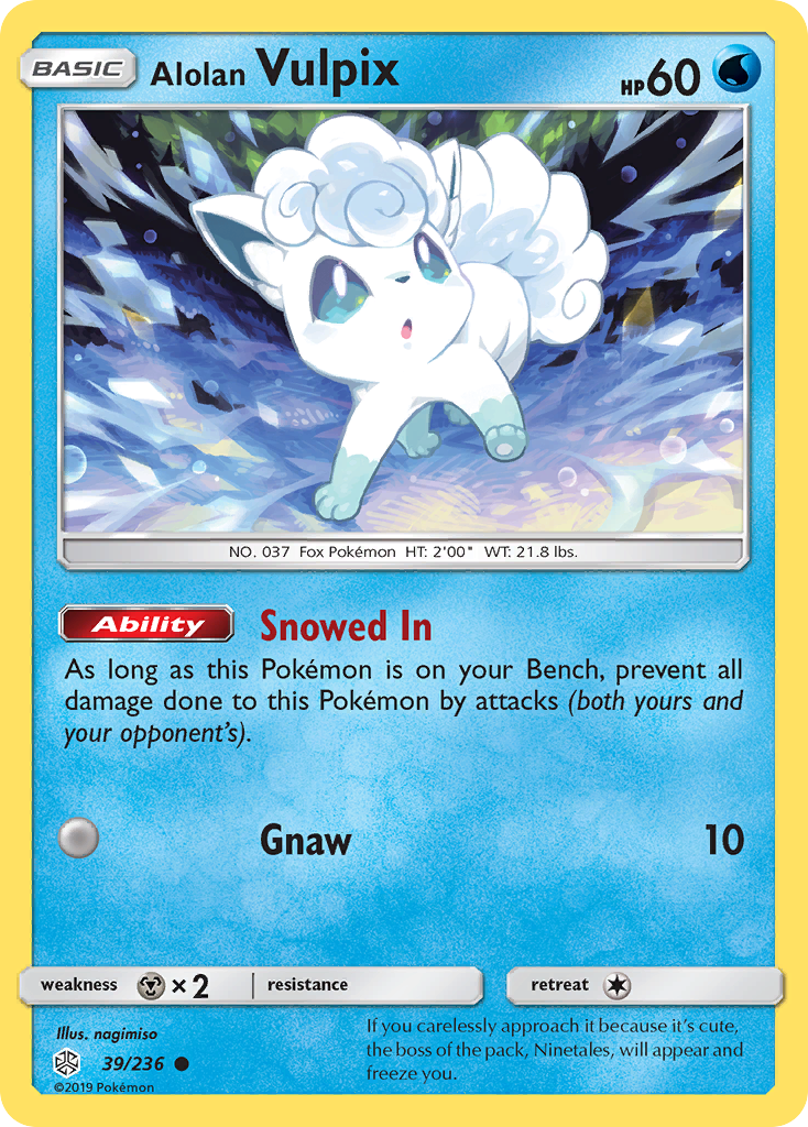 Alolan Vulpix (39/236) [Sun & Moon: Cosmic Eclipse] | Total Play
