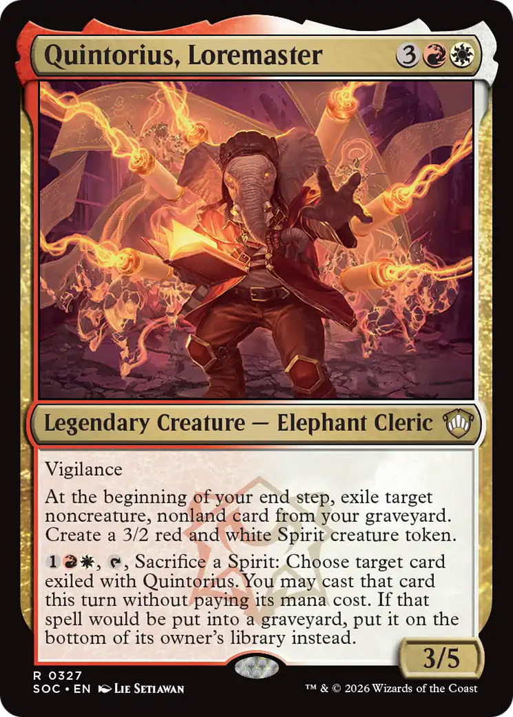Quintorius, Loremaster [Secrets of Strixhaven Commander] | Total Play