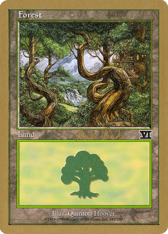 Forest (ml347b) (Matt Linde) [World Championship Decks 1999] | Total Play