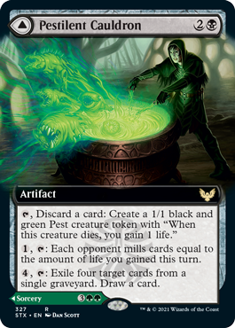 Pestilent Cauldron // Restorative Burst (Extended Art) [Strixhaven: School of Mages] | Total Play