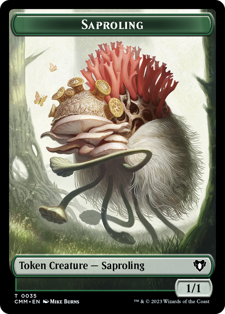 Saproling // Satyr Double-Sided Token [Commander Masters Tokens] | Total Play