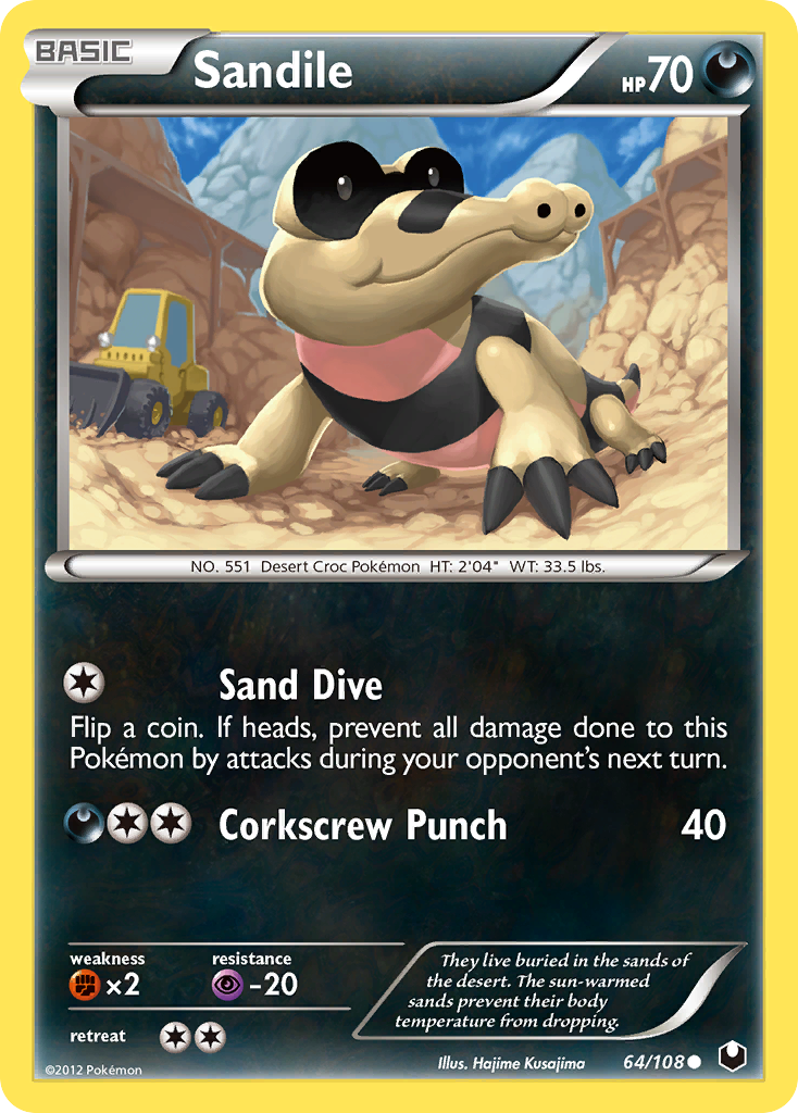 Sandile (64/108) [Black & White: Dark Explorers] | Total Play