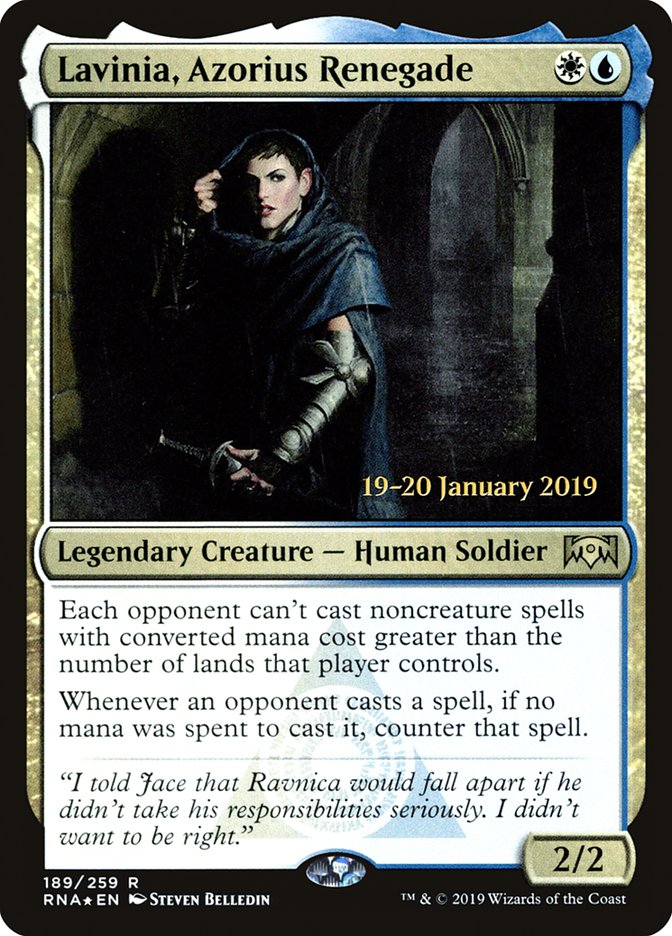 Lavinia, Azorius Renegade [Ravnica Allegiance Prerelease Promos] | Total Play