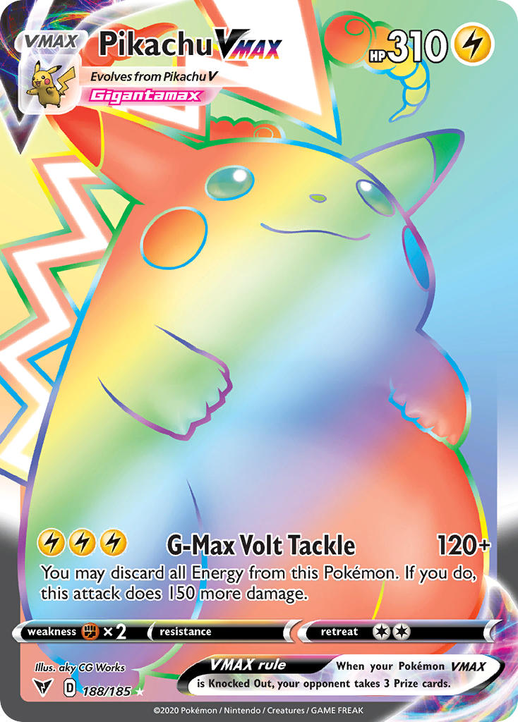 Pikachu VMAX (188/185) [Sword & Shield: Vivid Voltage] | Total Play