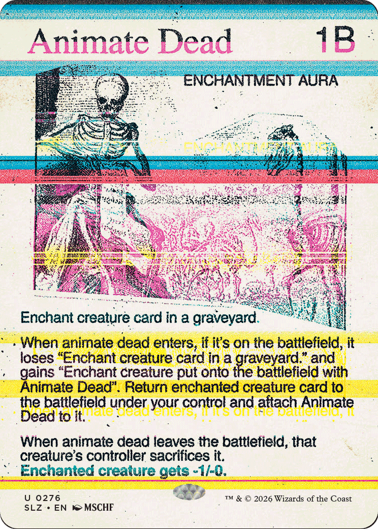 Animate Dead (0276) [Secret Lair x MSCHF: The Zeta Set] | Total Play