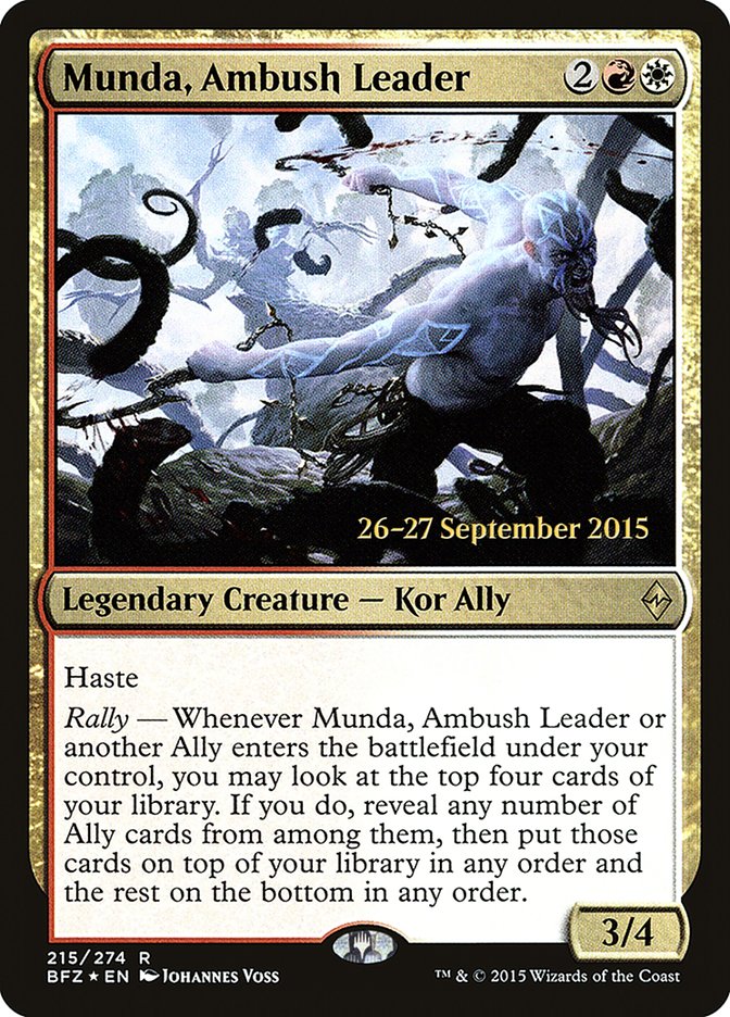 Munda, Ambush Leader [Battle for Zendikar Prerelease Promos] | Total Play