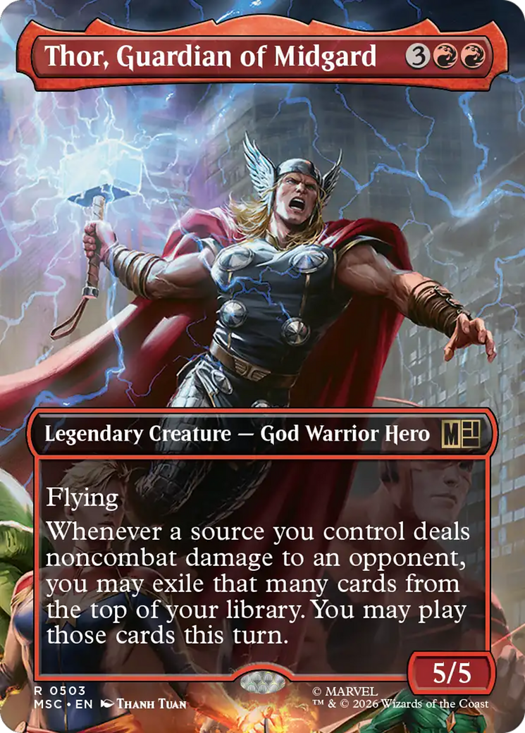 Thor, Guardian of Midgard (Borderless) [Marvel Super Heroes Commander] | Total Play